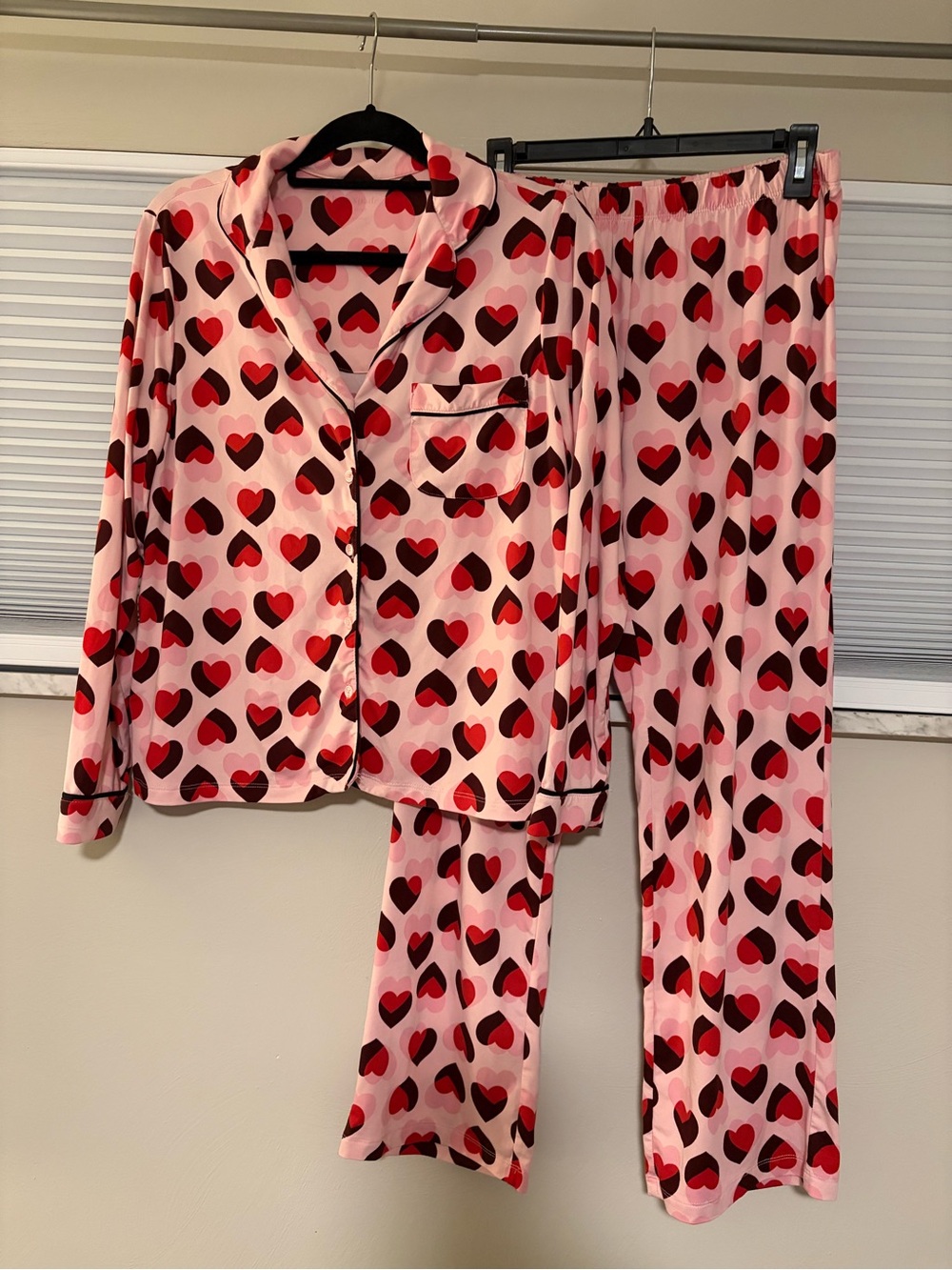 Kate Spade New York Heart-Print Pink Pajama Set